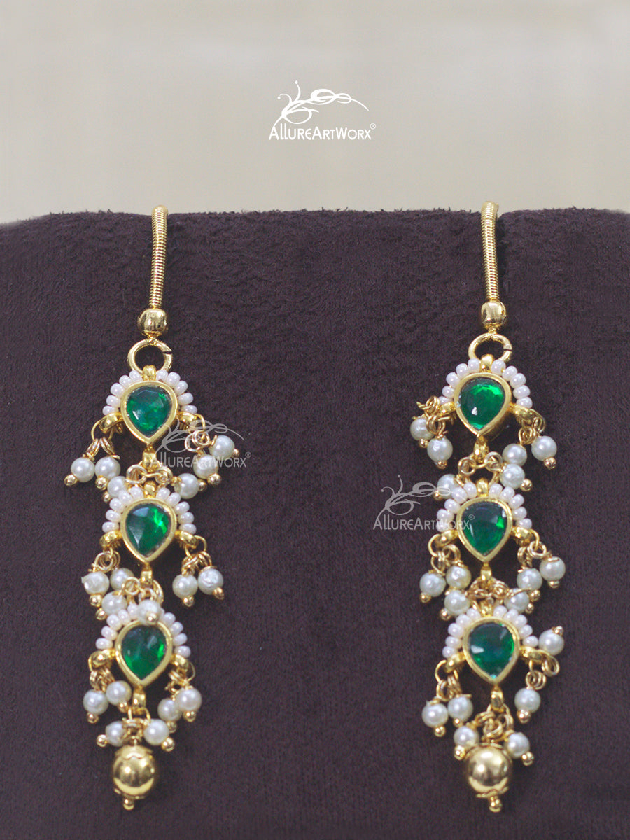 Jadau Earrings(Hooks)